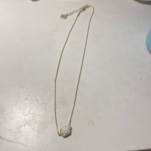 Kendra Scott White Stone Necklace, Worn a Few Times